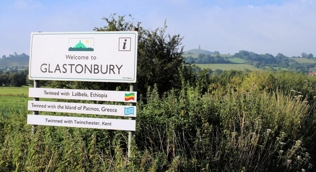 Glastonbury twinned with Twinchester for administrative purposes only